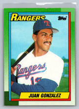 1990 Topps #331 Juan Gonzalez RC Texas Rangers