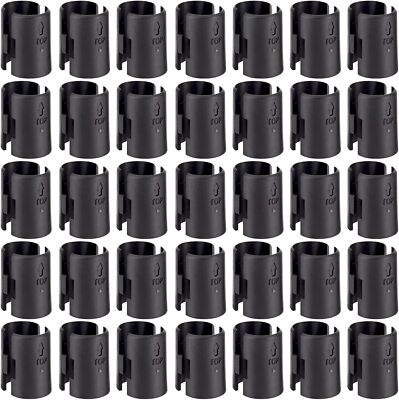 74 Packs 1 Inch Wire Shelving Shelf Lock Clips Split Sleeves Metal for Wire Shel