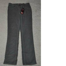 Boys Tony Hawk Corduroy Pants 18 Gray Adjustable Waist Skinny