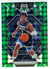 Wendell Moore 2022-23 Mosaic GREEN PRIZM REFRACTOR #222 Timberwolves Rookie RC