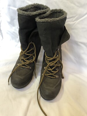 Diesel Dark Brown Suede Lace-Up Boots Diesel Boot Loden Suede main image 3