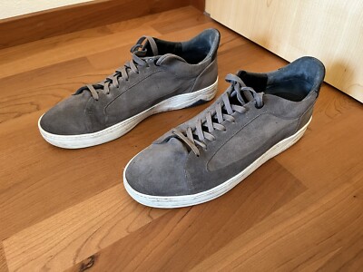 Floris Van Bommel Herrenschuh Sneaker Wildleder Grau Gr. 9 (43 1/3)