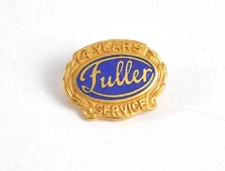 Vintage Fuller Brush Company Employee Service Award Lapel Pin - Blue Enamel
