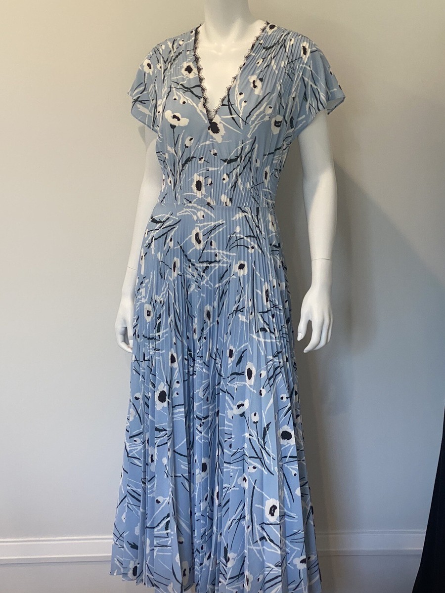 jason wu blue floral dress Blue Floral Midi Dress