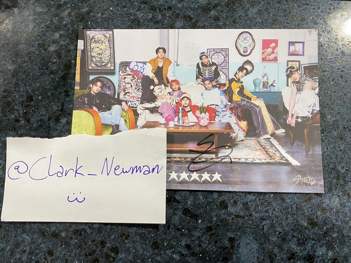 Stray Kids Hyunjin 5-Star Autograph Postcards | eBay