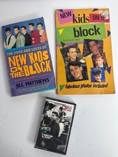 New Kids On The Block 2 Book & Hangin' Tough Tape Lot NKOTB