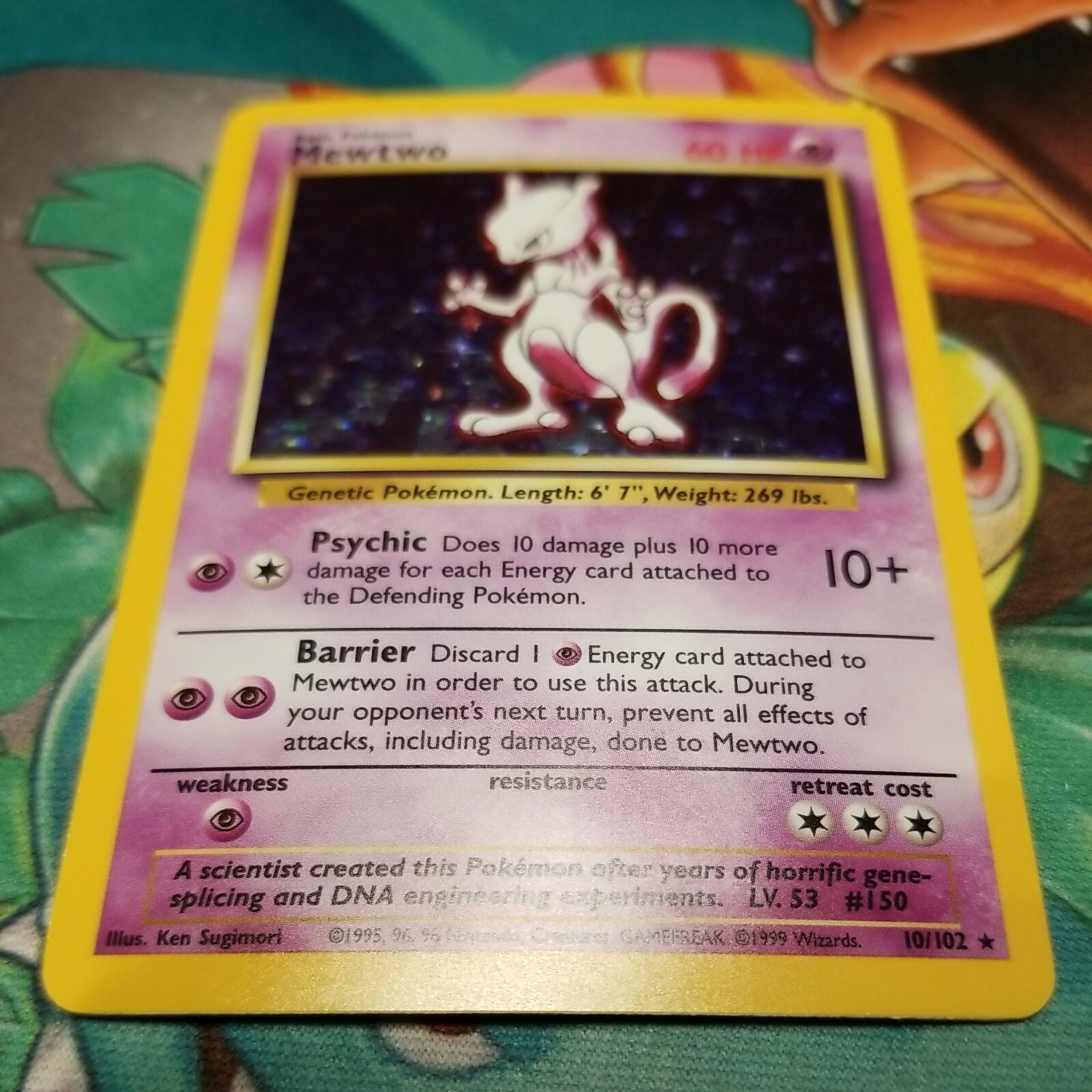 Mewtwo 10/102 Holo Rare Near Mint NM Base Set Pokemon Card 1999 WOTC | eBay