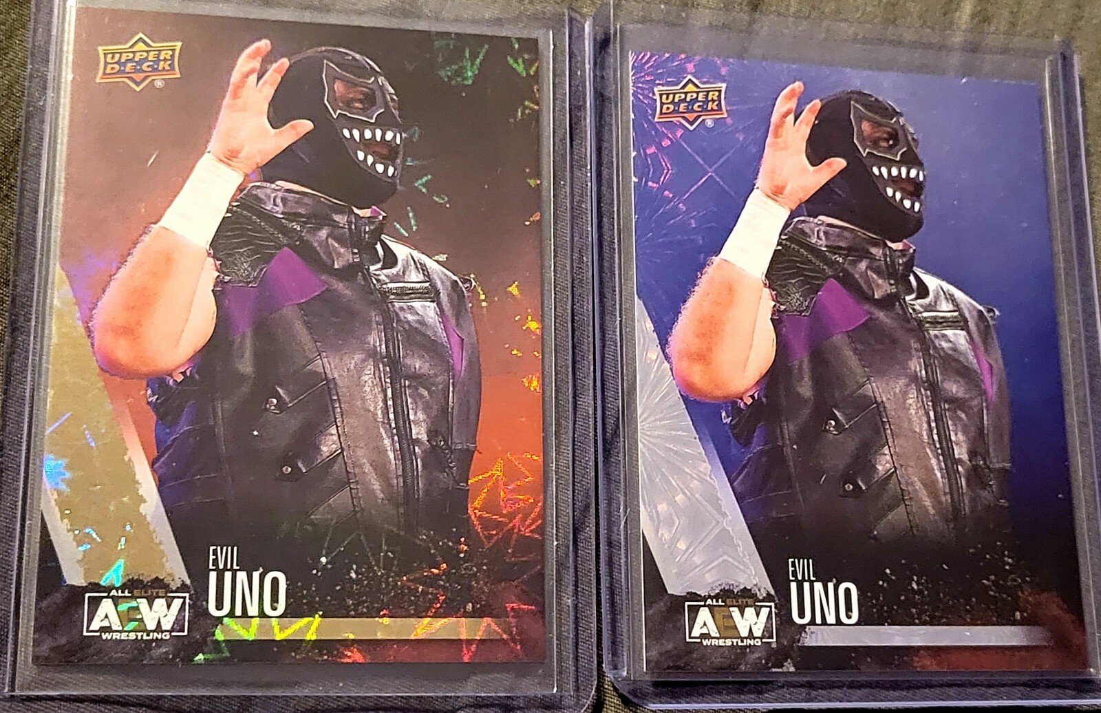 2021 Upper Deck AEW (2 cards) Dynamite 🧨And Pyro🔥 Evil Uno #59 Free Shipping 