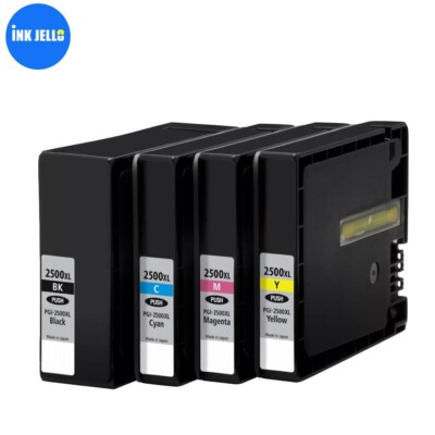 4 Tintenpatronen für Canon MB5050 MB5150 MB5155 MB5350 MB5450 MB5455 PGI2500XL