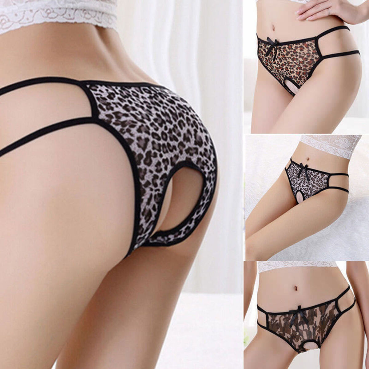 Sex Bottomless Open Butt Crotchless Naughty Underwear Panties Knickers Lingerie eBay