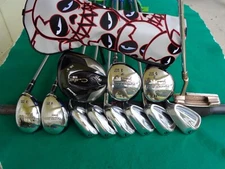 Cleveland Nicklaus Irons Driver Woods Hybrids Ping Complete Golf Club Set Men RH