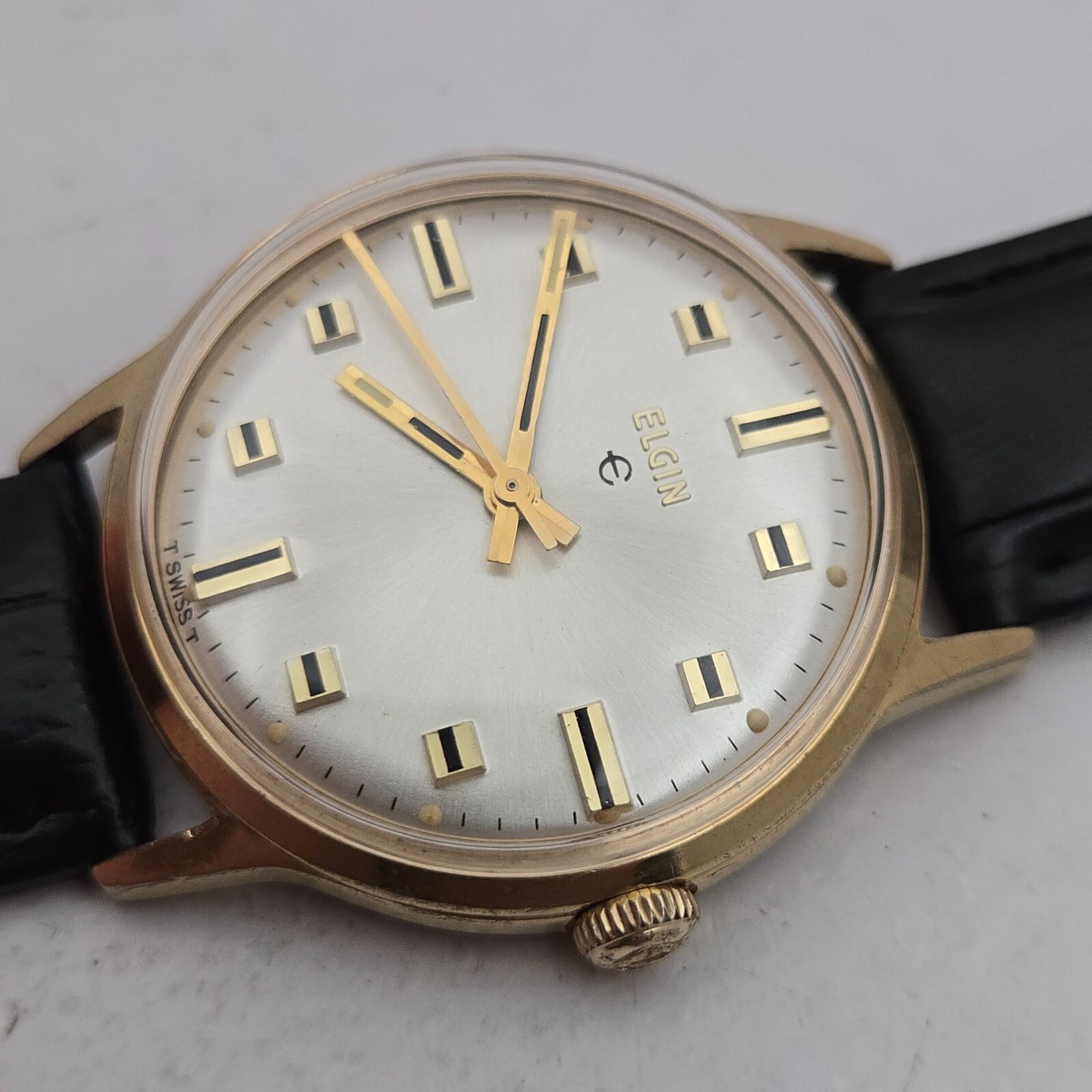 Vintage ELGIN men's manual wind watch Cal.327 17Jewels swiss 1960s