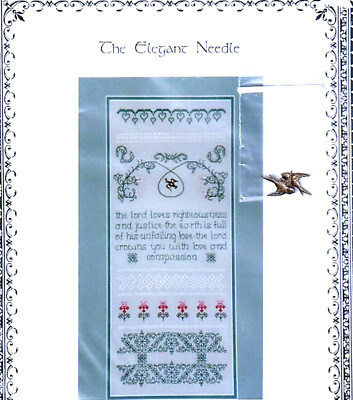 THE ELEGANT NEEDLE .. UNFAILING LOVE Cross stitch Pattern + Bird Charms