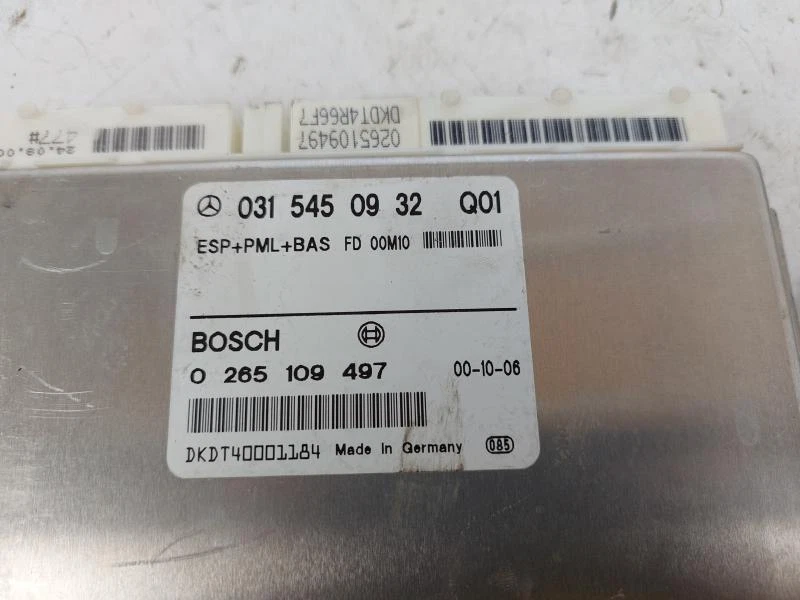 0265109497 CENTRALINA CONTROLLO MERCEDES-BENZ CLASSE S (W220) 3.2 CDI 24V 204CV  - Immagine 3 di 3