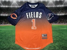 Justin Fields #1 Chicago Bears Pro Standard Jersey Sz Large Preowned