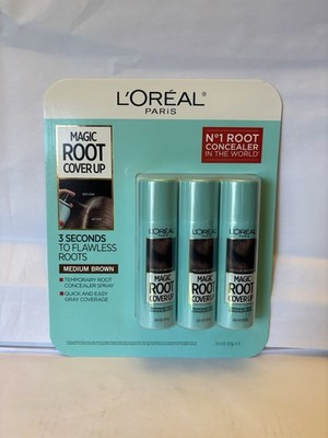 L Oreal Paris - Magic Root Cover Up (2 oz x3) - Medium Brown Spray