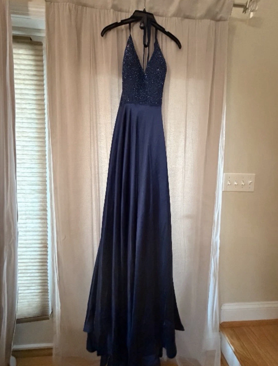 beaded trapeze maxi dress with high neck halter Halter Beaded Dresses for Women for sale