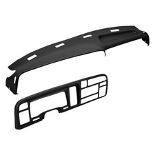 For Dodge Ram 1500 94-97 Black Dash Cover Instrument Panel Cover Combo Kit