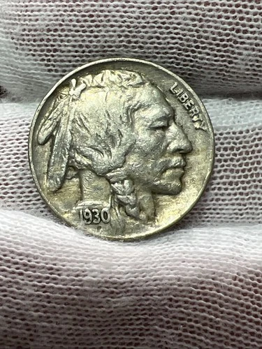 1930 Full Date Full Horn Higher Grade Buffalo Nickel -  Better Date US Coin!