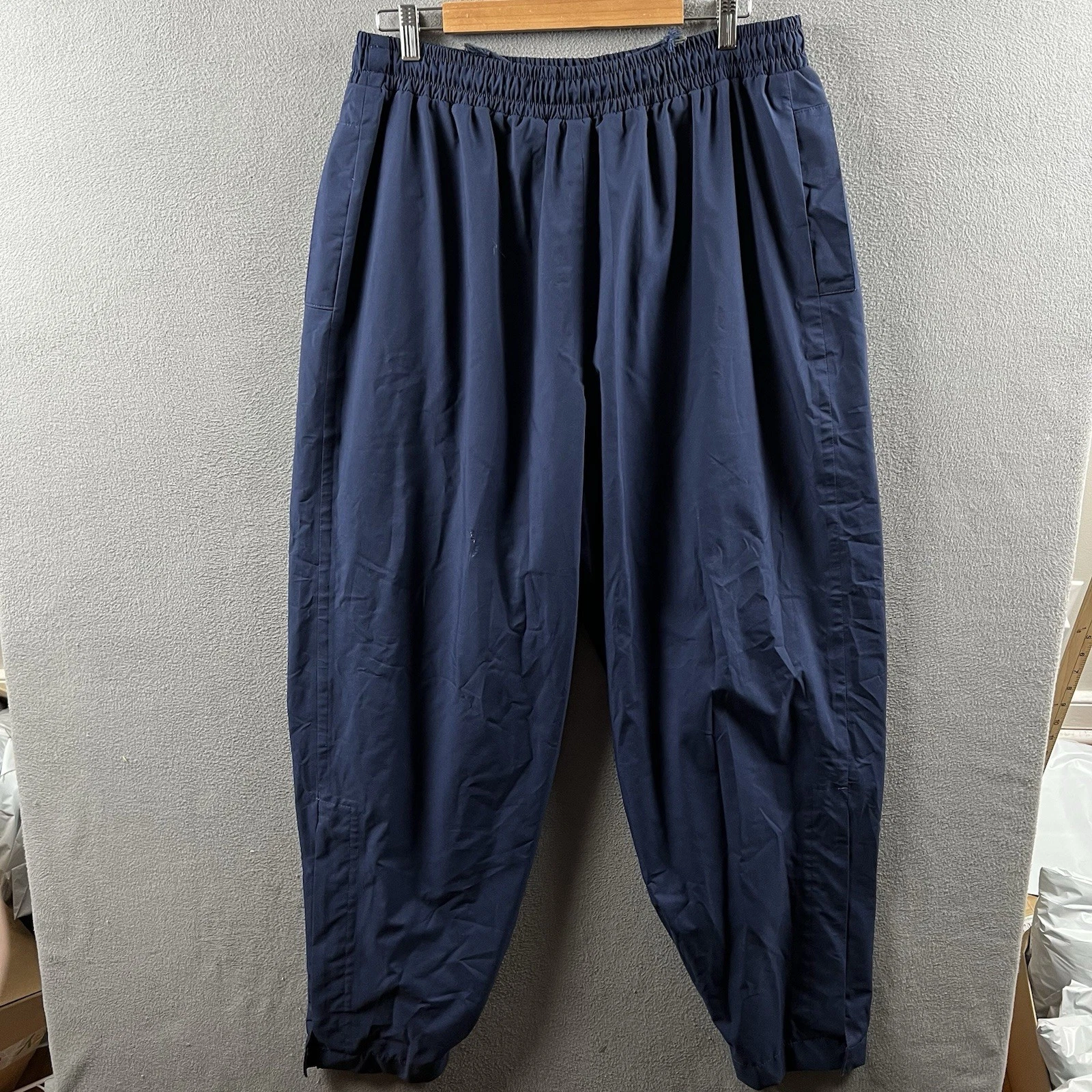 Vintage Zero Restrictions Gore Tex Pants Mens XL Blue Ankle Zips Golf Goretex ZR