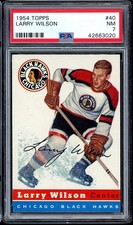 1954 Topps Hockey #40 Larry Wilson PSA 7