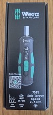 Wera Tools 05075815001 Kraftform Safe Torque Speed Torque screwdriver 7515 2-6Nm