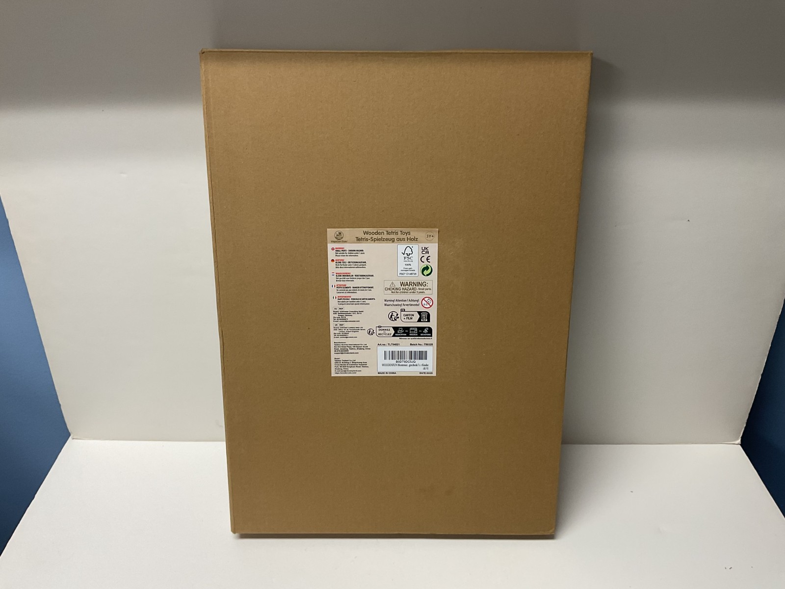 Wooden Blocks Puzzle Brain Teaser Toy - Jigsaw  3D Blocks Game - NEW IN BOX