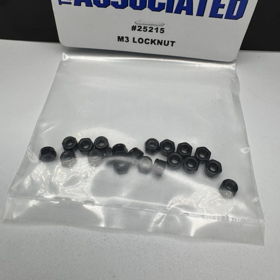 20pcs Team Associated 3mm M3 Locknut 25215 Brand New Sealed - Image 3 of 4