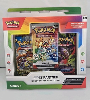 Pokémon TCG First Partner Illustration Collection Series 1 Box Promo Cards