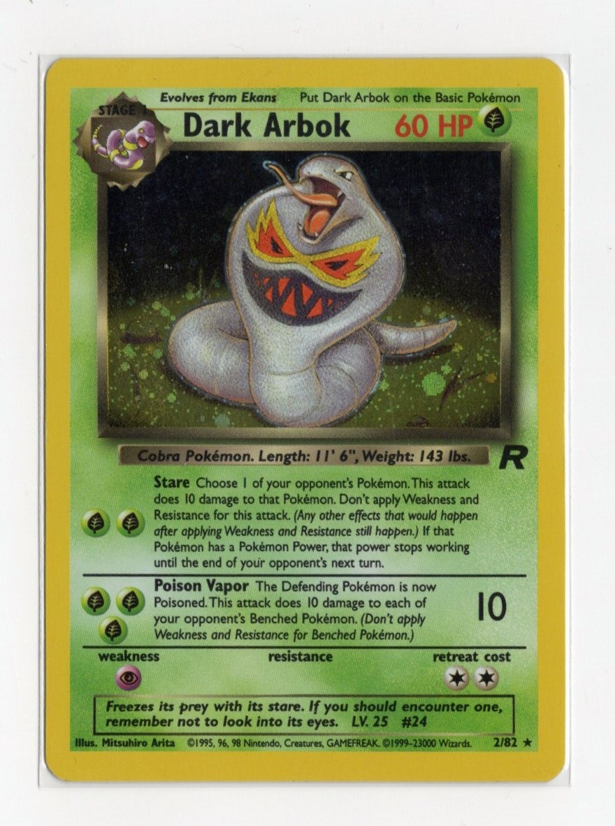 Dark Arbok 2/82 Team Rocket Holo