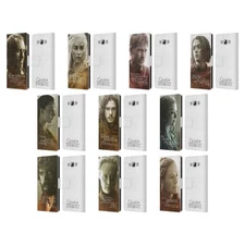 OFFICIAL HBO GAME OF THRONES CHARACTER LEATHER BOOK CASE FOR SAMSUNG PHONES 3