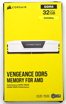 Corsair Vengeance 32GB (2x16GB) DDR5 6400MHz CL36 White Desktop