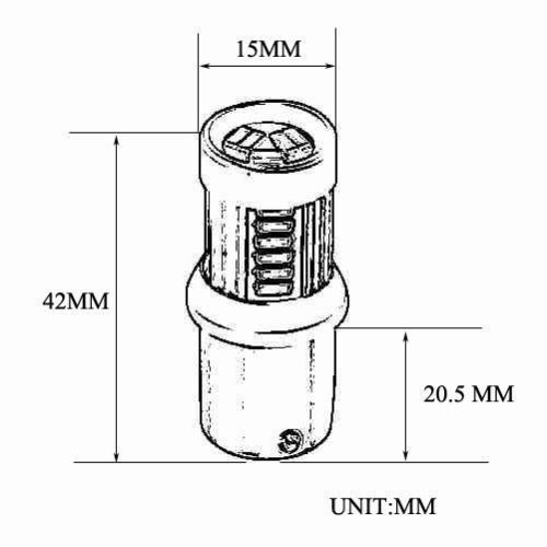 1 x 6V BAY15D RED COMBINED STOP/TAIL LED LLB384 MOTORCYCLE MOTORBIKE SCOOTER - Picture 2 of 2