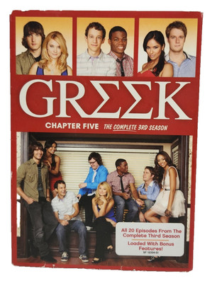 Greek Chapter 5 The Complete Third Season 6-Disc DVD Set With Slipcase 2009 EUC