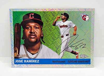 2025 Topps Platinum Anniversary Jose Ramirez Cleveland Guardians /499 #25
