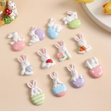 Colorful Easter Bunny Magnetic Stickers Perfect for Seasonal Kitchen Decoration