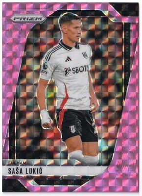 Panini Prizm Premier League 2024-25 Sasa Lukic Pink Mosaic