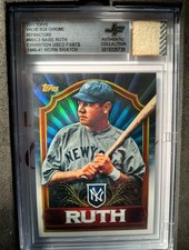 BABE RUTH PATCH PINSTRIPE CASE HIT WORN EXHIBITION PANTS BCG RARE! LOWEST ON EBA