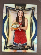 Georgia Amoore - 2025 Panini Select WNBA - Silver Prizm #96 - Washington Mystics