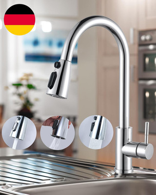 ARCORA Küchenarmatur Mit Ausziehbarer Brause, 360° Schwenkbarer Wasserhahn Für D