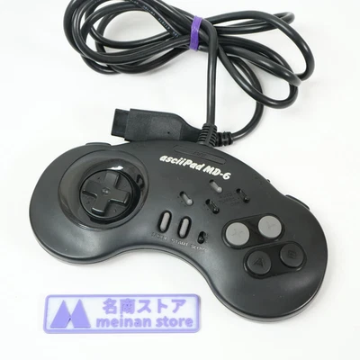 ascii Pad asciiPad MD-6 SEGA MEGADRIVE Rapid-Fire Controller TESTED - Image 1 of 4