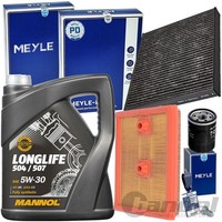 Meyle Filterset+Mannol 5W30 ÖL TSI Tfsi FüR VW Touran Passat Golf 7 Audi A3 8V