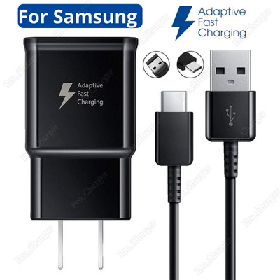 Adapter Fast Charger Type C With Android Phone Charging Cable For Samsung Galaxy