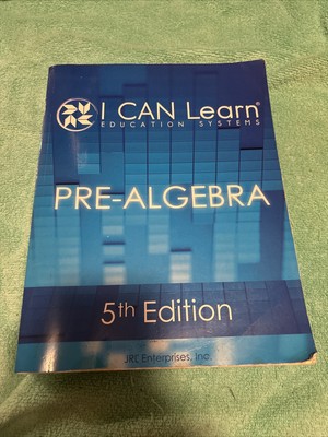 I Can Learn Education Systems Pre-Algebra Fifth Edition