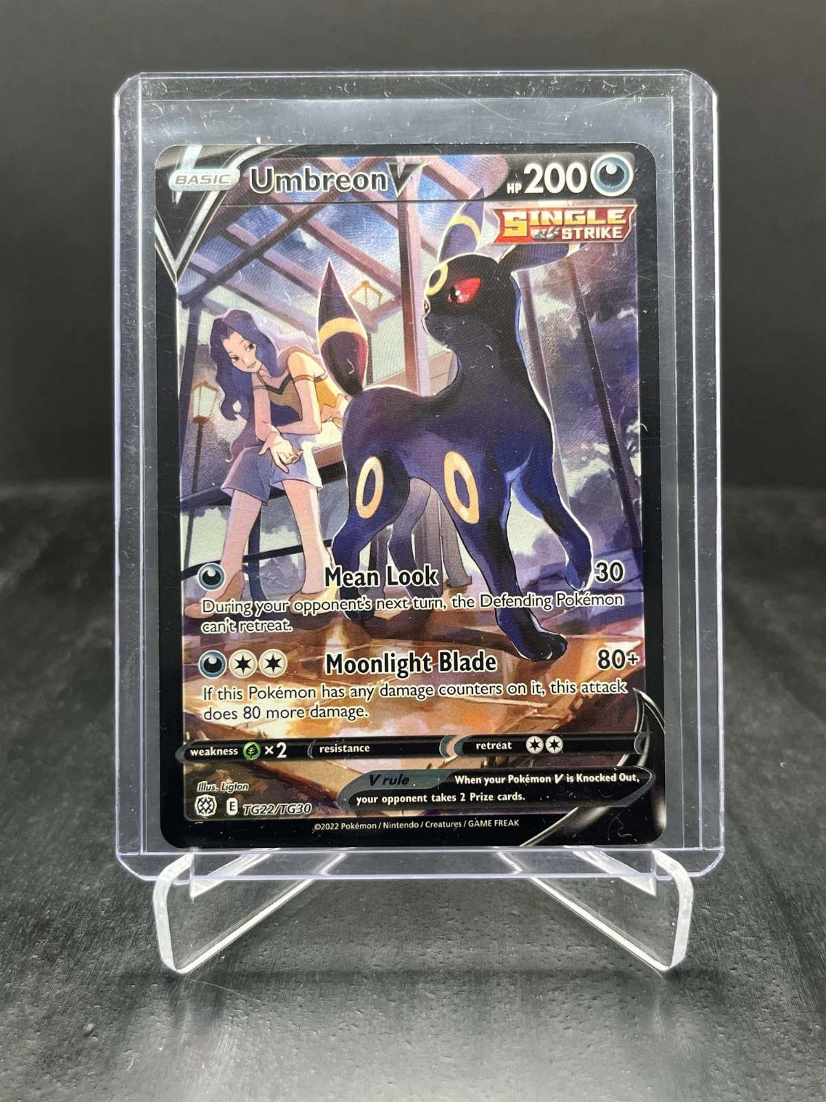 2022 Pokemon Brilliant Stars Umbreon V Trainer Gallery Full Art TG22/TG30