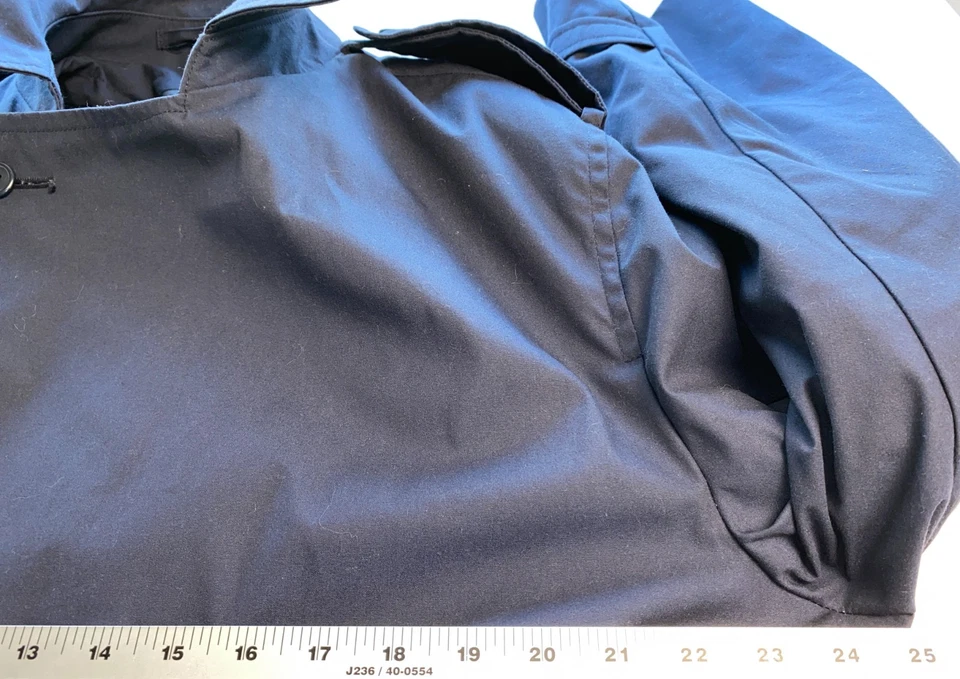 Gabardina militar DSCP para hombre 48R forro extraíble para todo clima azul hecha en EE. UU. Foto 4 de 4
