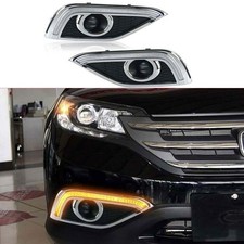 Turn Signal Light Guide For Honda Crv Cr-v 2012-2014 Led Front Bumper Fog Light