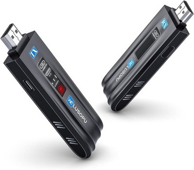 Wireless HDMI Transmitter with Smart LED Display, 1080P@60Hz, 165FT Range, Plug