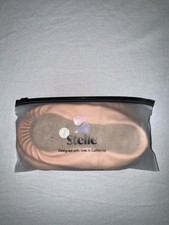 STELLE Girls Dance Shoes Slippers for Kids Ballet Pink Beige Size 13 ML New