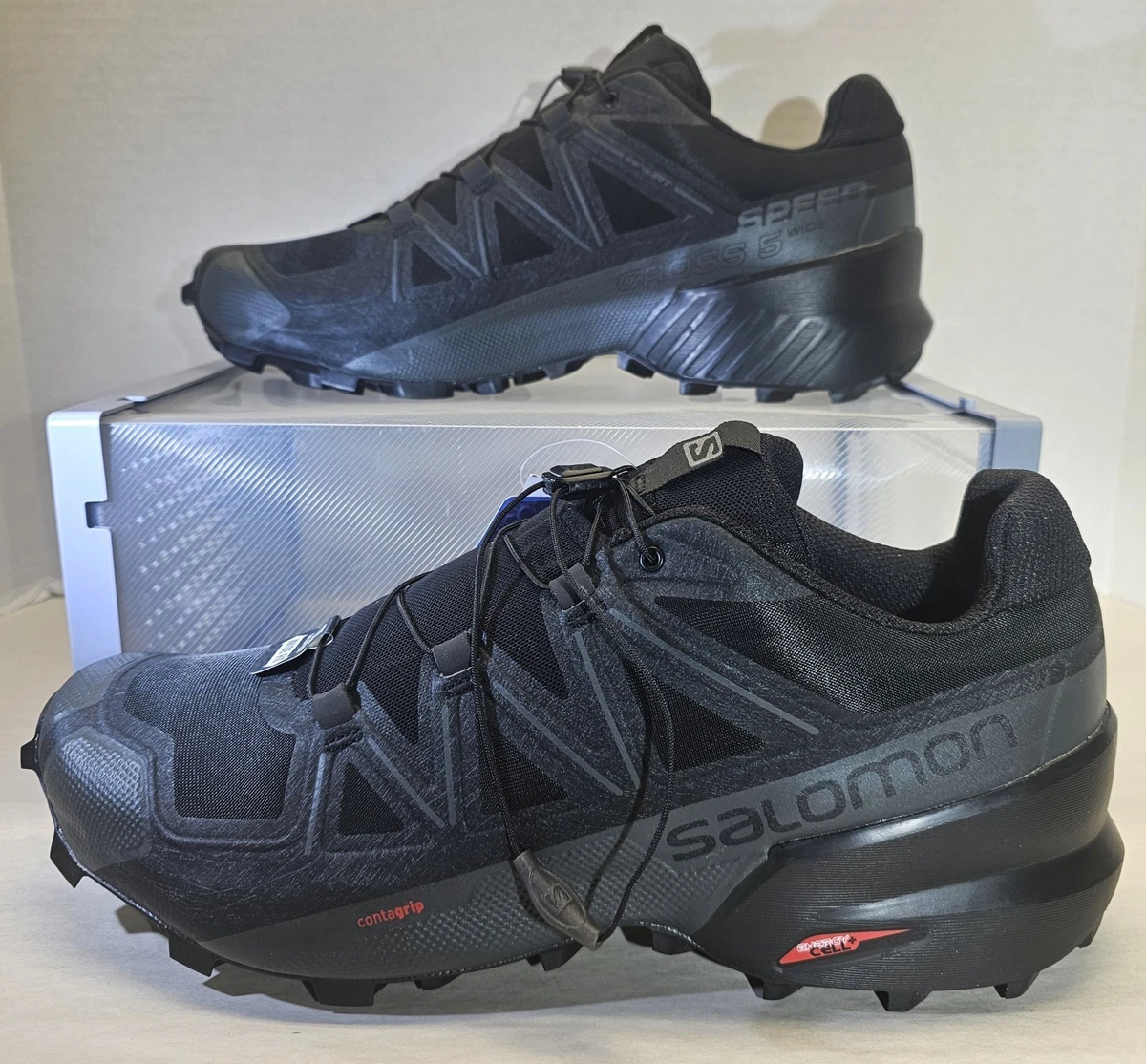 Salomon Speedcross 5 グレー/ブラック Salomon Speedcross 5 Wide Black for sale | eBay
